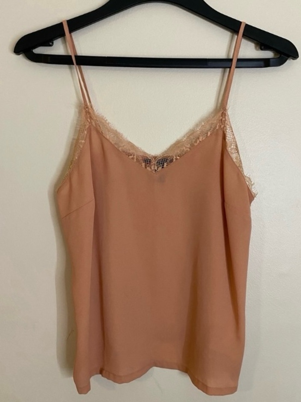 Forever 21 Lace-Trim Camisole Tank Top - Dusty Peach